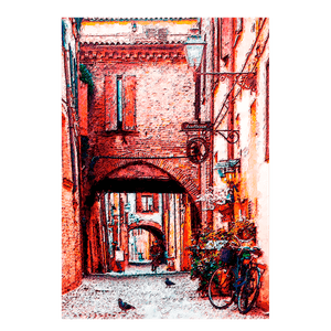 Cuadro Calle Empedrada Hogar Venecia XL