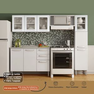 Cocina Integral Evidence Bertolini 2,20m- Blanco