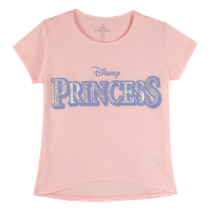 Camiseta Manga Corta Rosado Niñas - Princesas