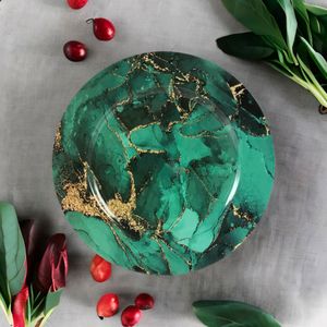 Plato Decorativo Arte Verde 33cm - Ikhome