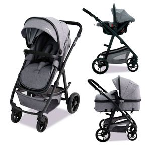 Coche para bebé Travel System Two + Gris - Asalvo