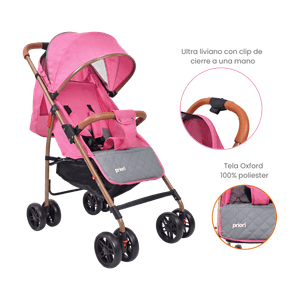Coche para Bebé Compacto Park Rosa - Priori