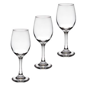 Set 3 Copas Vino Vidrio Transparente 320ml - Ikhome