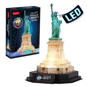 Rompecabezas 3D Nv Avanzado 79 Piezas E. De La Libertad Led - Cubic Fun