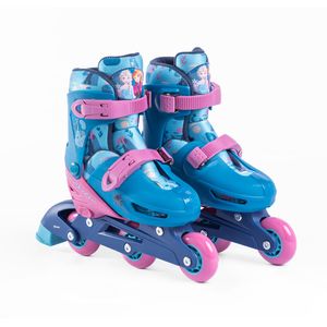 Patines Infantiles 2 en 1 3 Ruedas Azul - Frozen