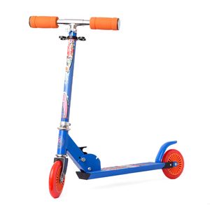 Patineta Scooter Folding Junior 2 Ruedas Azul - Hot Wheels