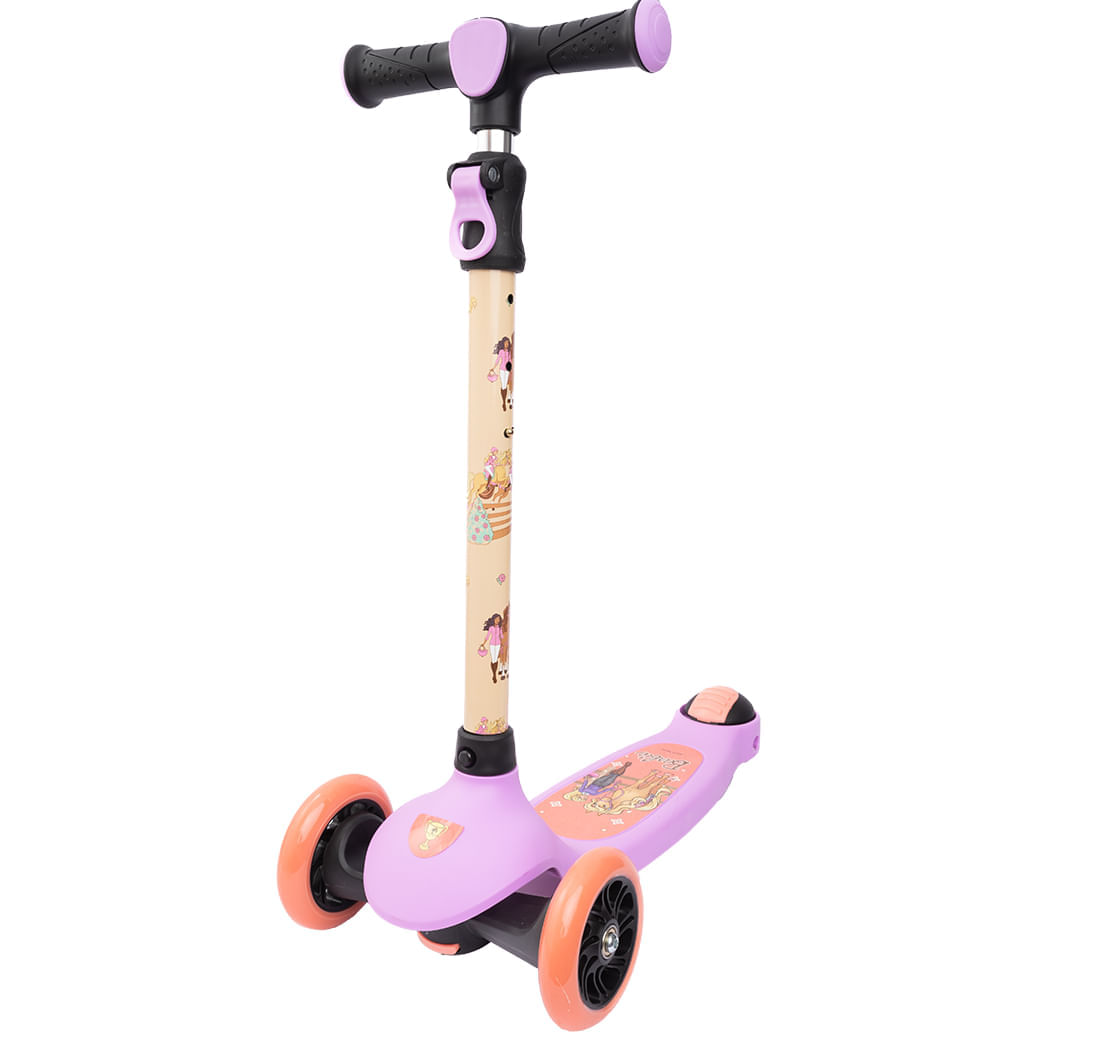 Patineta Scooter Twist Ruedas Violeta Barbie