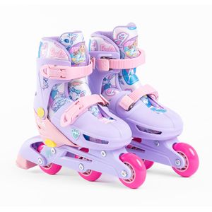 Patines Infantiles 2 en 1 3 Ruedas Lila - Barbie