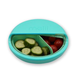 Contenedor Redondo con 3 Divisiones 114ml Verde - Melii