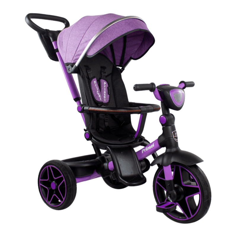 Triciclo En Gira 360 Xplore Negro Y Morado Prinsel Prinsel