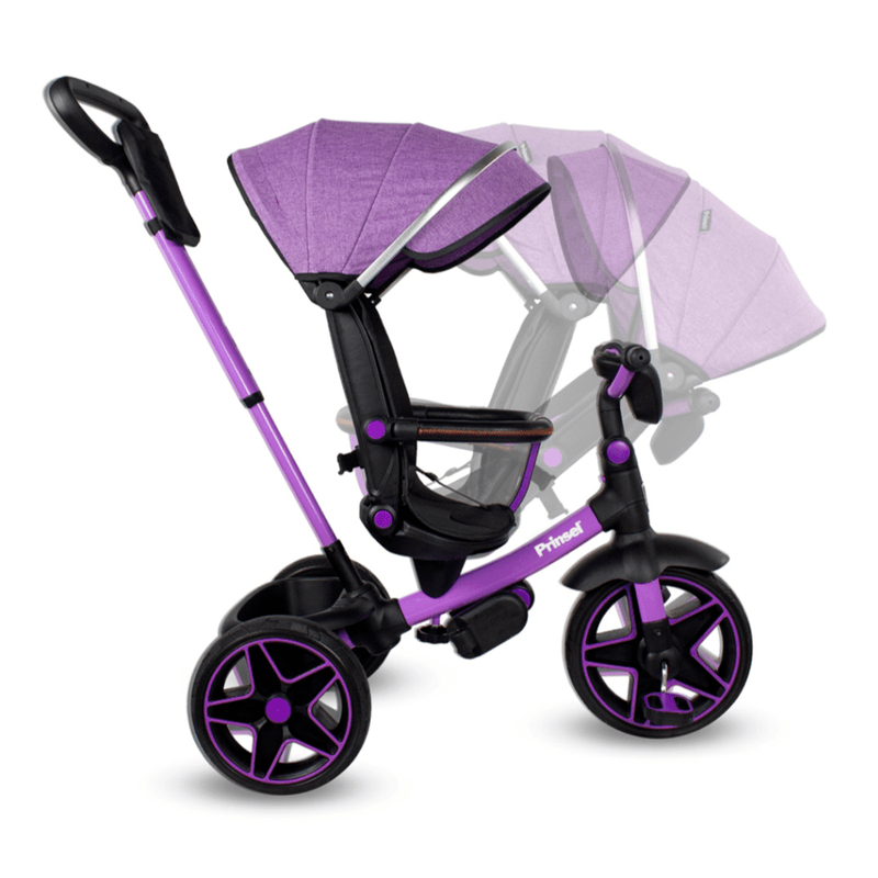 Triciclo en Gira 360 Xplore Negro y Morado Prinsel