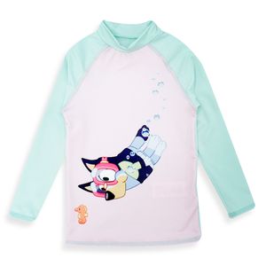 Camiseta de Baño Manga Larga Multicolor Niñas - Bluey