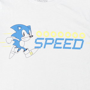 Camiseta Manga Corta Gris Niños - Sonic
