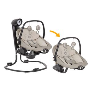 Silla Mecedora para Bebé 2 en 1 Serina Speckled Beige Negro - Joie