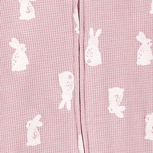 Pijama Enteriza Fleece Conejos Rosado Bebés Niñas - Carter's