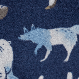 Pijama Enteriza Fleece Animales Azul Oscuro Bebés Niños - Carter's