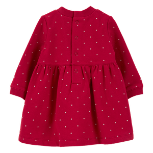 Set Vestido Manga Larga y Calzón Rojo Bebés Niñas - Carter's