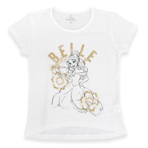 Camiseta Manga Corta Beige Niñas - Princesas