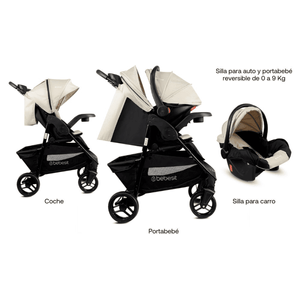 Coche para Bebé Travel System Bebe Sienna Beige - Bebesit