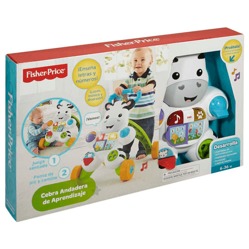 Fisher Price Cebra Andadera De Aprendizaje Fisher Price Caja x 1 Esta andadera interactiva es una excelente herramienta para acompañar el crecimiento del niño, facilitando el desarrollo de habilidades motoras, cognitivas y sensoriales. A través de actividades dinám