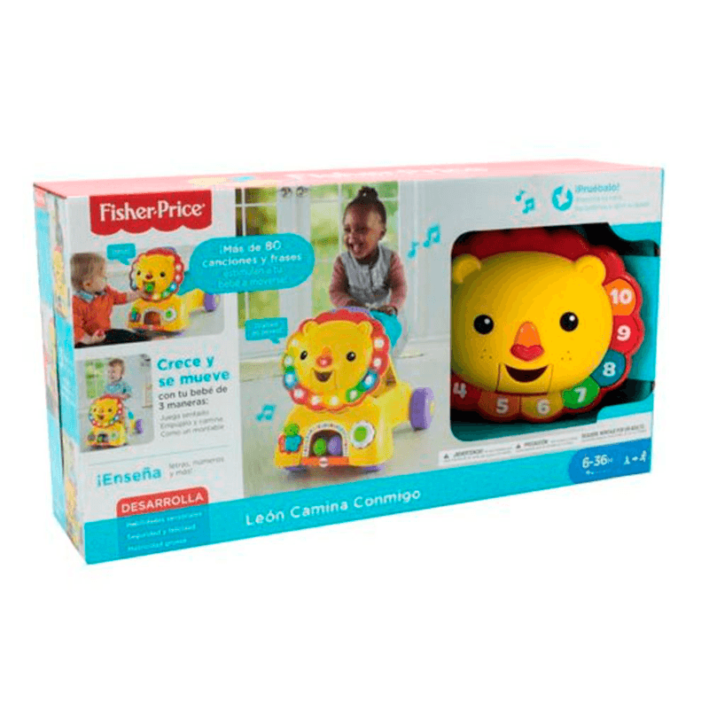 Fisher Price León Camina Conmigo Fisher Price Caja x 1 