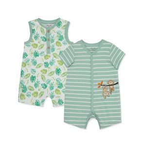 Set 2 Mamelucos Rayas y Estampado Plantas Bebés Niños - Little Me