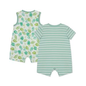 Set 2 Mamelucos Rayas y Estampado Plantas Bebés Niños - Little Me