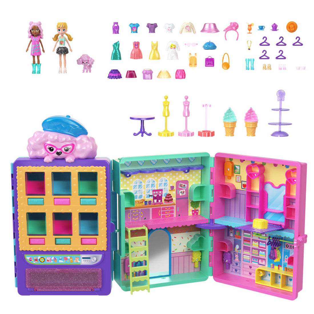 Set De Juego Servicio De Modas Dulces Polly Pocket Polly Pocket