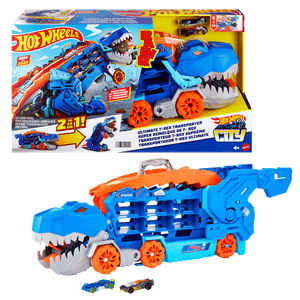 Set City Súper Remolque de T-Rex - Hot Wheels