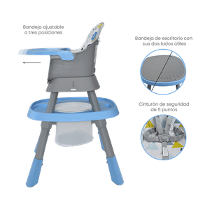 Silla Comedor Seven 7 en 1 Azul - Priori
