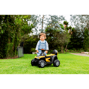 Carro Montable Eléctrico Ranger GT Amarillo y Negro 6V - Prinsel