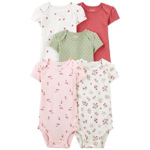 Set 5 Bodies Diseños Surtidos Bebés Niñas - Carter's