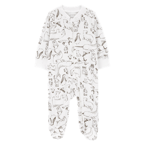 Pijama Enteriza Estampado Animales Bebés Unisex - Carter's