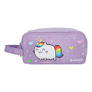 Cartuchera University 5XT Lila Cat - Xtrem