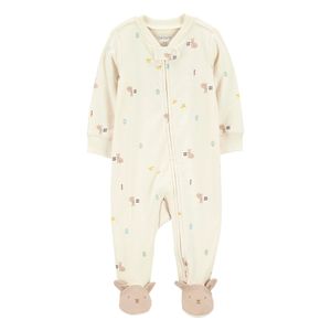 Pijama Enteriza Conejos Beige Bebés Unisex - Carter's