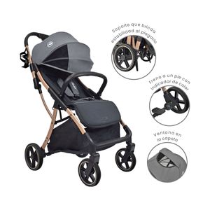 Coche Compacto para Bebé Nova Gris - Priori