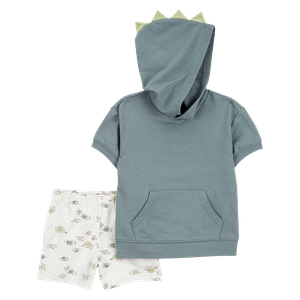 Set Camiseta con Capota y Short Dinos Niños - Carter's