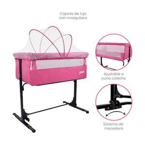 Cuna Colecho Golf Posiciones Rosa - Priori