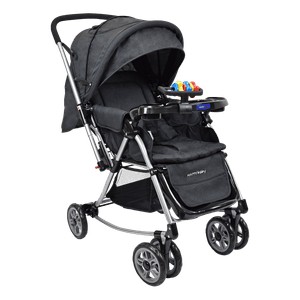 Coche Convencional Mecedora Logan Negro - Happy Baby
