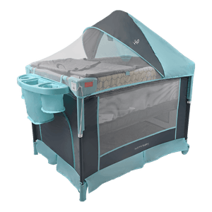 Cuna Corral Colecho Silver Celeste - Happy Baby
