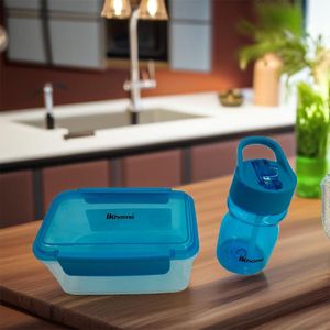 Set Lonchera y Botella Kids Azul Tritán - Ikhome