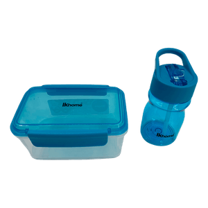 Set Lonchera y Botella Kids Azul Tritán - Ikhome