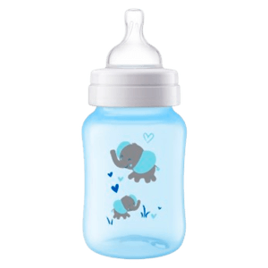 Tetero Válvula Anticólicos Elefante Azul 9 Oz - Avent