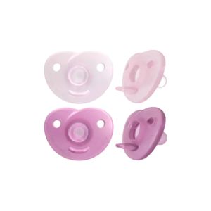 Set 2 Chupos Entretención Soothie Rosado 0-6m - Avent