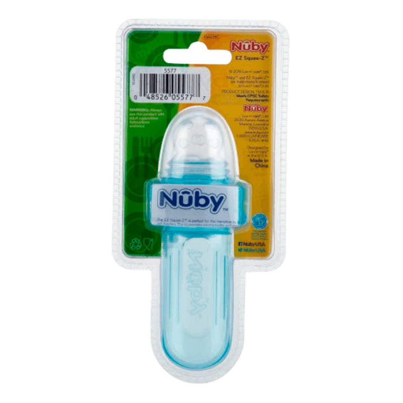 Mini-Dispensador-Exprimidor-de-Alimentos-Azul-Nuby
