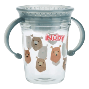Taza Wonder con 2 Asas Ositos Gris - Nuby