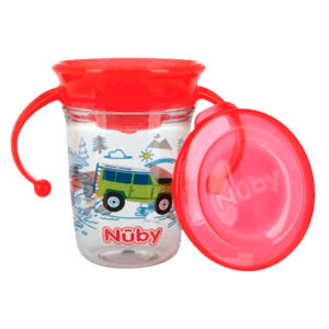 Taza Wonder con 2 Asas Carros Rojo - Nuby