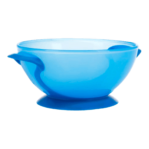 Tazón Succión con Cuchara y Tapa Azul - Nuby