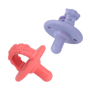 Set 2 Chupos de Silicona Rosa y Lila 0m+ - Nuby