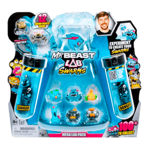 Set 2 Tubos de Ensayo Swarms 12 Micro Bestias - Mr Beast Lab